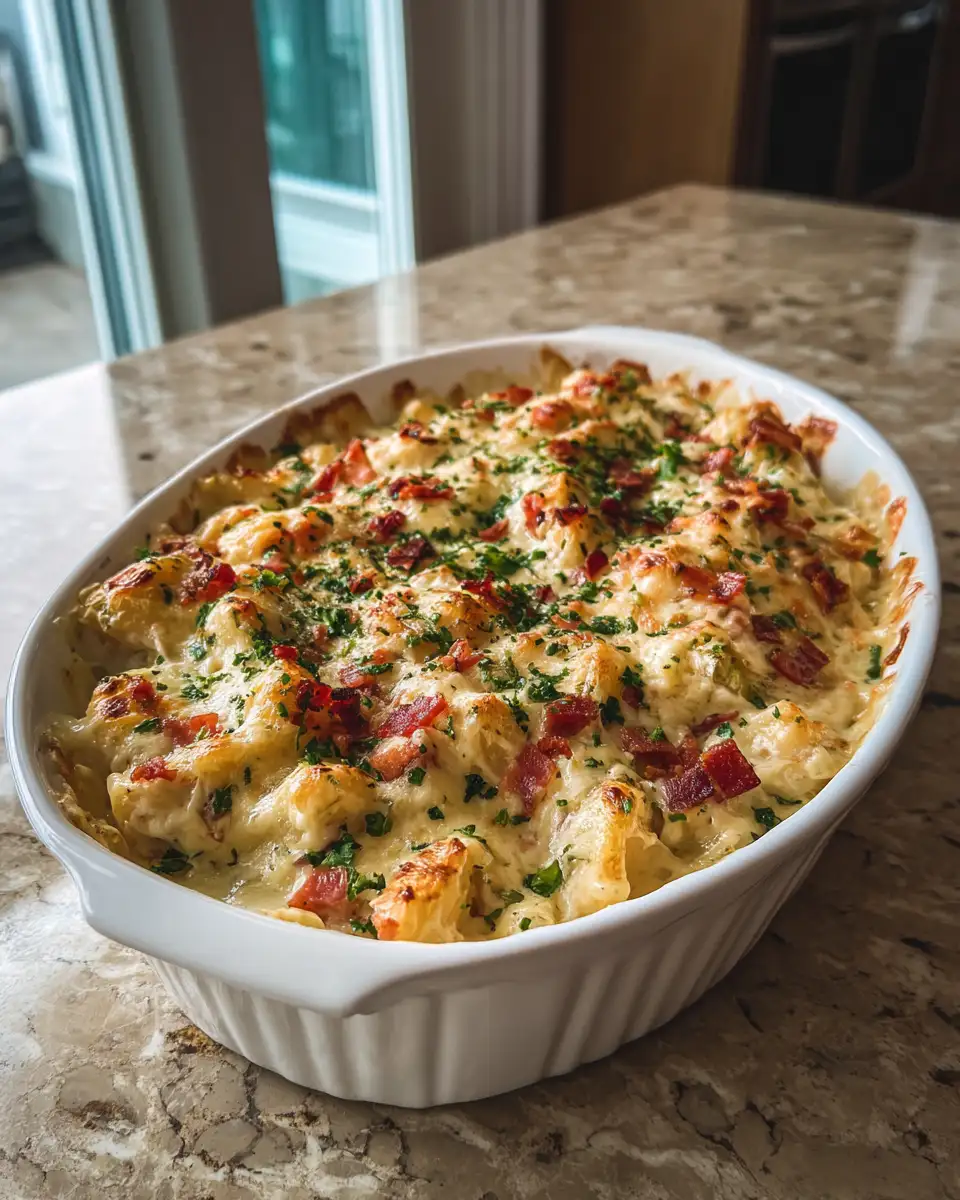 Ultimate Comfort: Chicken Bacon Ranch Casserole Delight 6 Final dish - Ultimate Comfort: Chicken Bacon Ranch Casserole Delight