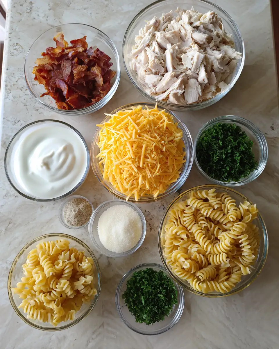 Ultimate Comfort: Chicken Bacon Ranch Casserole Delight 4 Ingredients for Ultimate Comfort: Chicken Bacon Ranch Casserole Delight