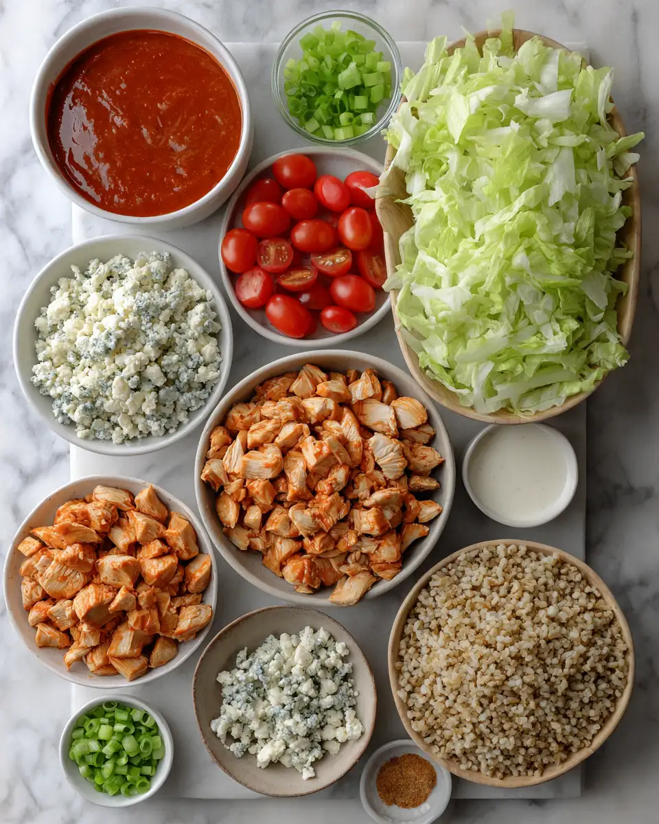 Spice Up Your Evening with Savory Chicken Dinner Buffalo Chicken Bowls 4 Ingredients for Spice Up Your Evening with Savory Chicken Dinner Buffalo Chicken Bowls