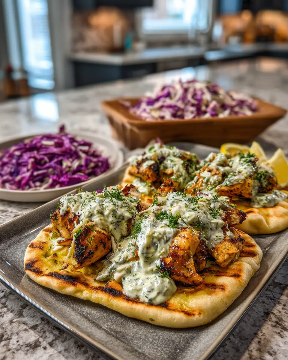 Zesty Chicken Pitas Meet Creamy Herby Ranch Slaw for a Flavor Fiesta 6 Final dish - Zesty Chicken Pitas Meet Creamy Herby Ranch Slaw for a Flavor Fiesta
