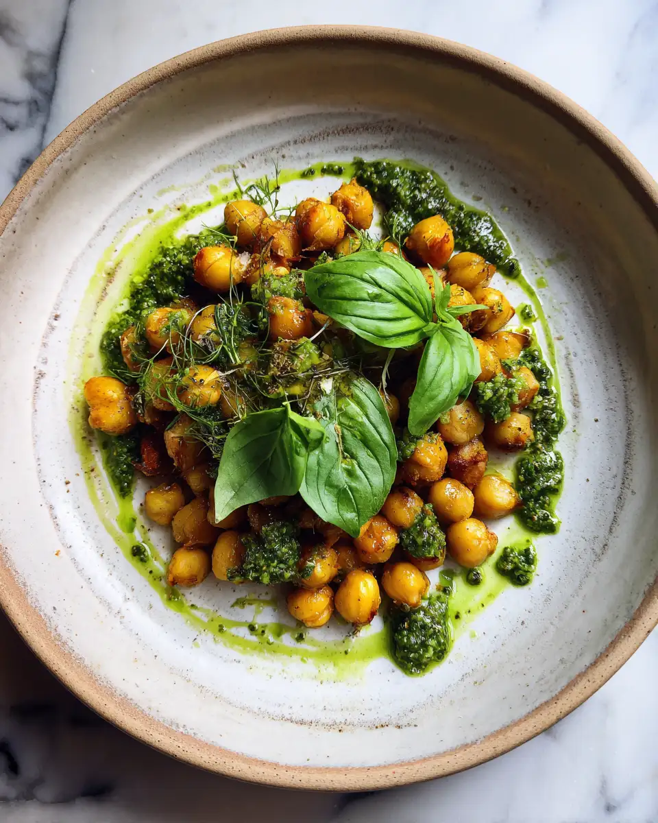 Final dish - Chickpeas and Pesto: A Flavorful Fusion for Your Taste Buds