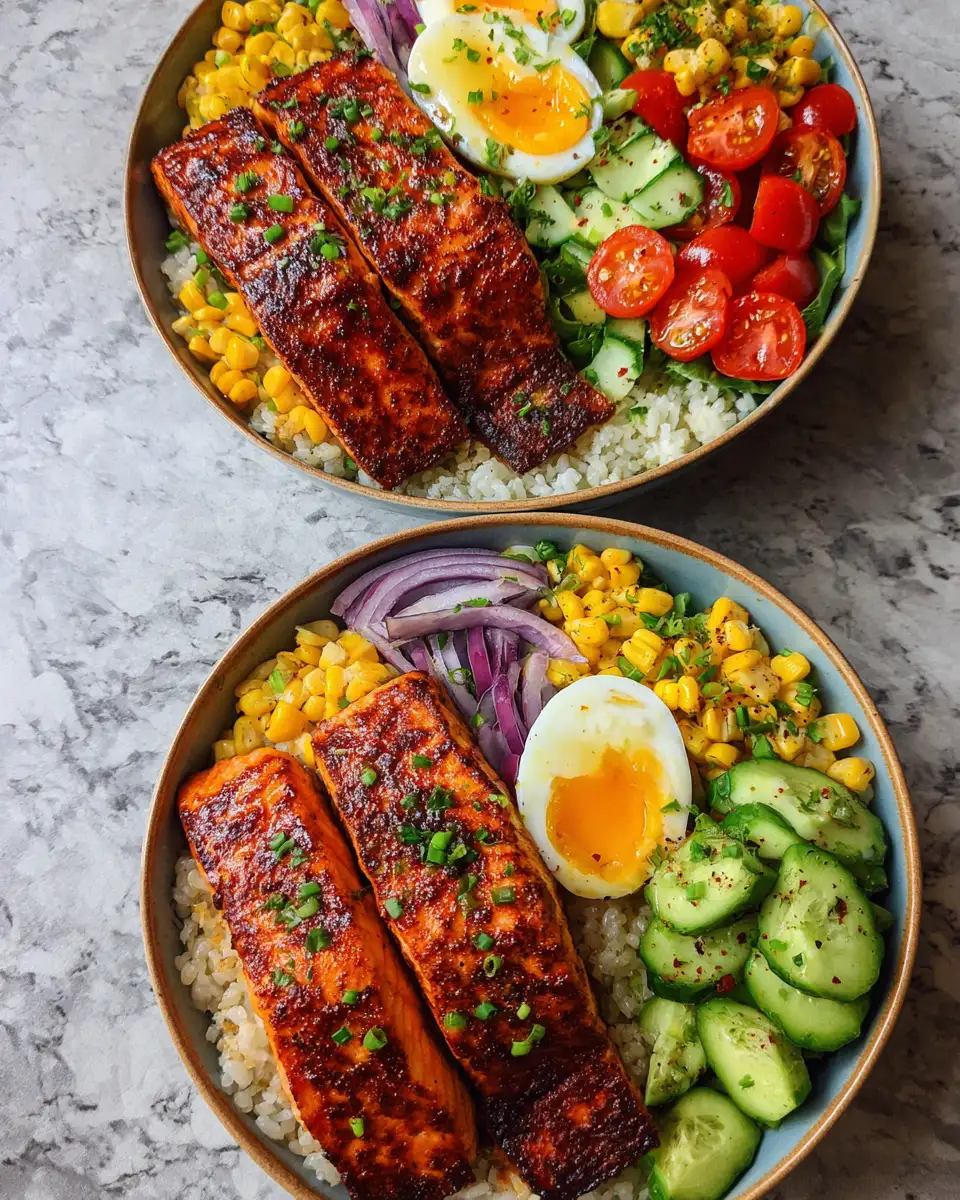 Spice Up Your Dinner Routine with Flavor-Packed Chipotle Salmon Bowls 6 Final dish - Spice Up Your Dinner Routine with Flavor-Packed Chipotle Salmon Bowls