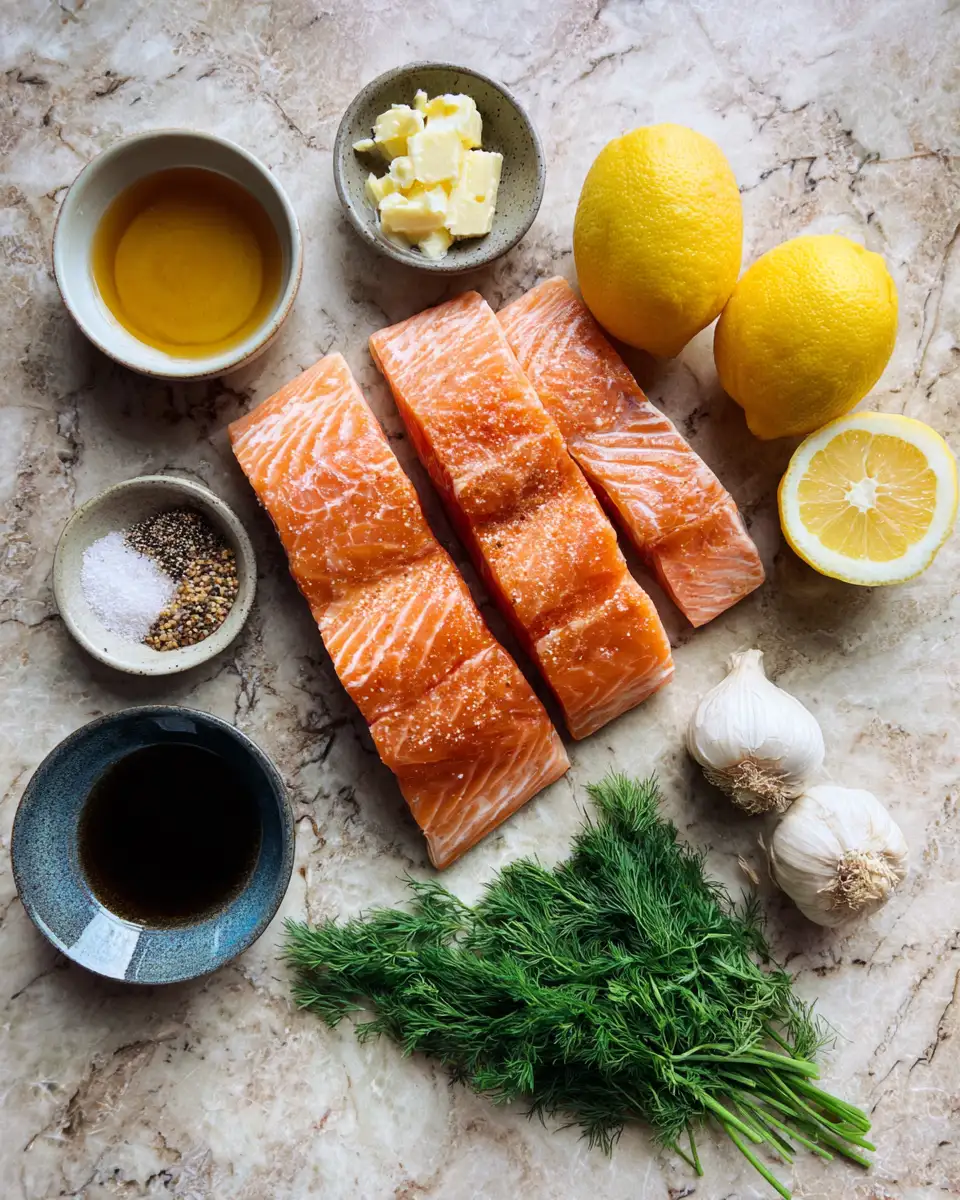 Ingredients for Festive Flavors: Christmas Baked Salmon with Honey Butter Glaze