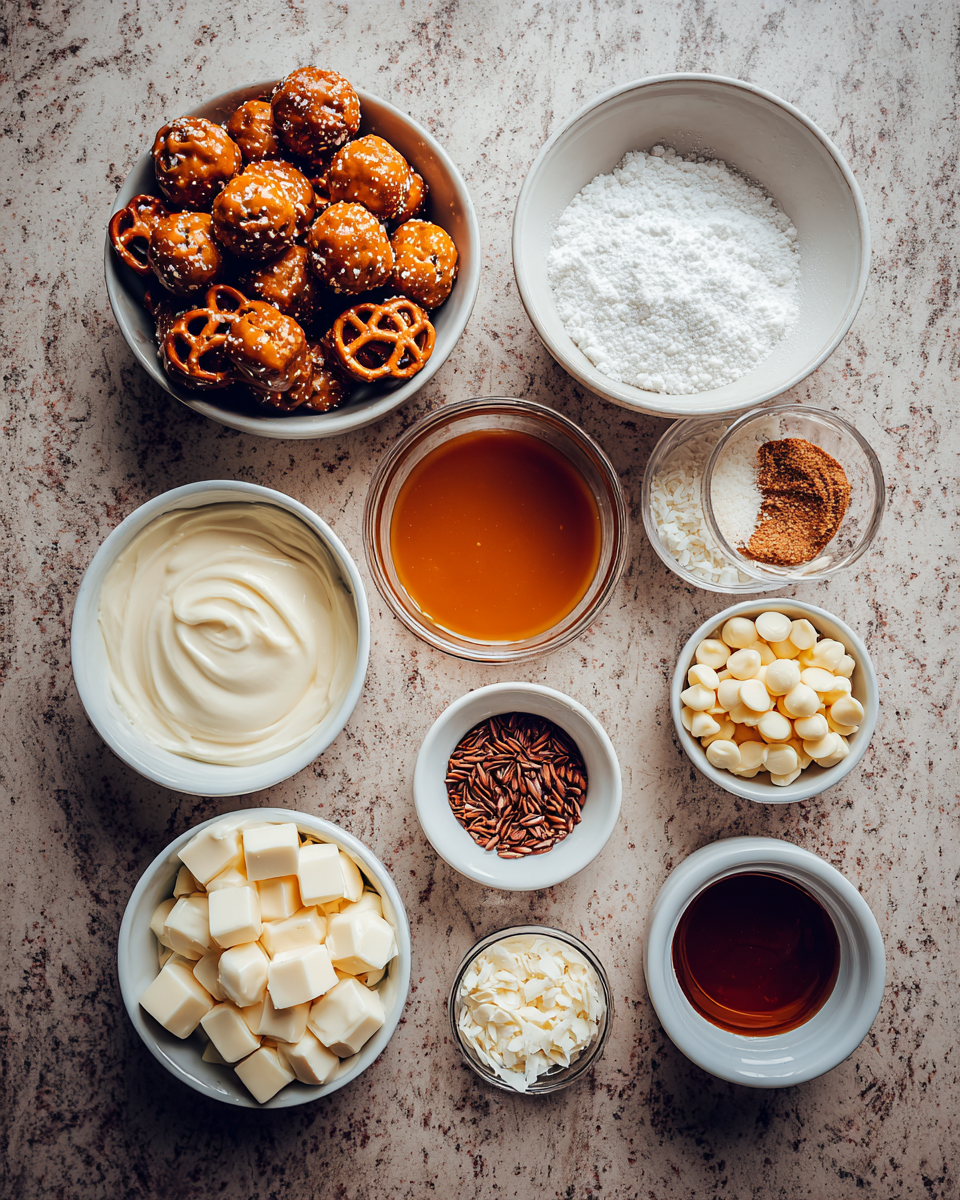 Ingredients for Festive Christmas Cheesecake Tacos: A Sweet Holiday Delight