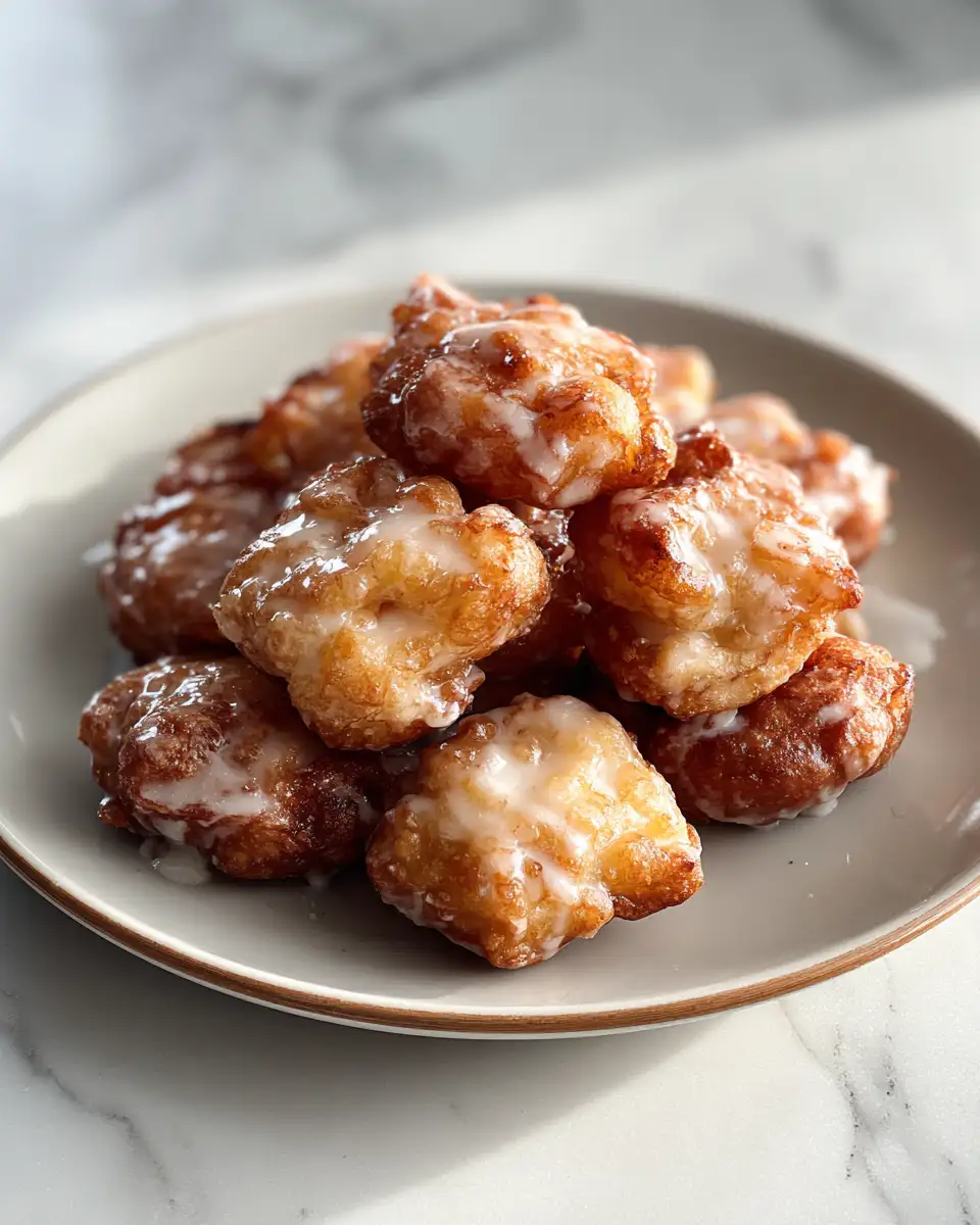 Final dish - Irresistibly Sweet: Cinnamon Glazed Apple Fritter Bites Delight