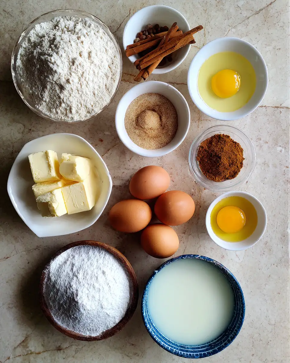 Ingredients for Sweet Morning Magic: Cinnamon Sugar Donut Muffins Delight