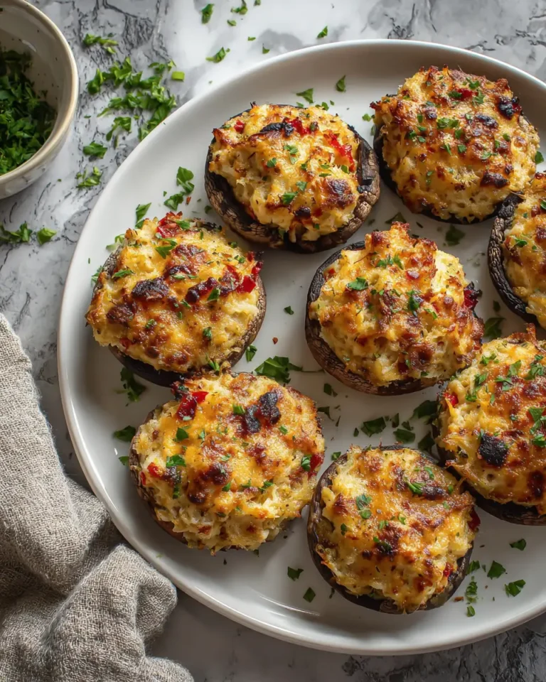 Dive into Decadence with Crab Stuffed Portobello Mushrooms - Featured Image