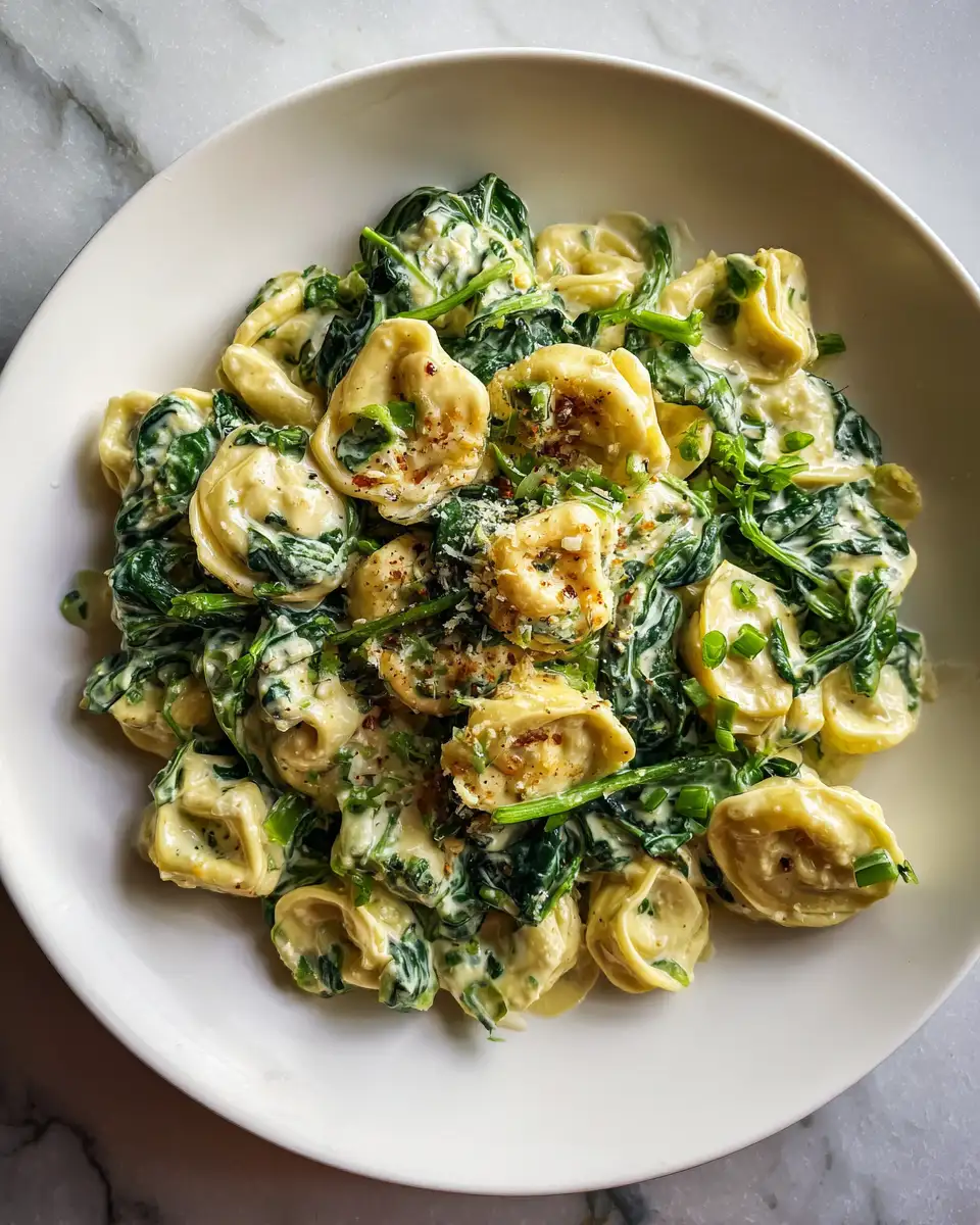 Creamy Tortellini with Spinach: A Comforting Spin on Italian Classic 6 Final dish - Creamy Tortellini with Spinach: A Comforting Spin on Italian Classic
