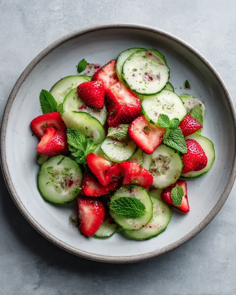 Crisp Cucumber Strawberry Salad Freshness Burst - Featured Image