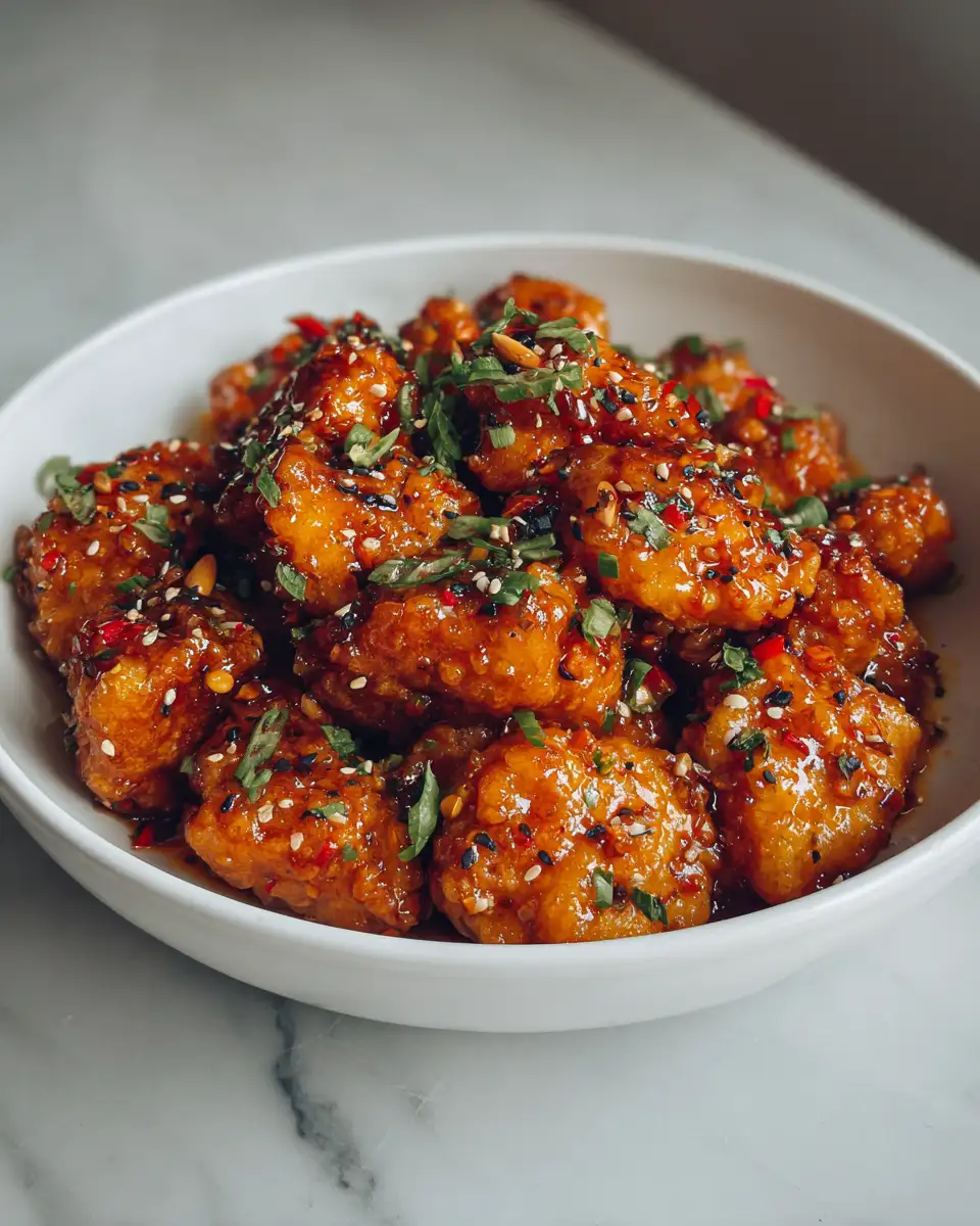 Irresistibly Crispy Chinese Honey Garlic Chicken: Your New Favorite Dish 6 Final dish - Irresistibly Crispy Chinese Honey Garlic Chicken: Your New Favorite Dish
