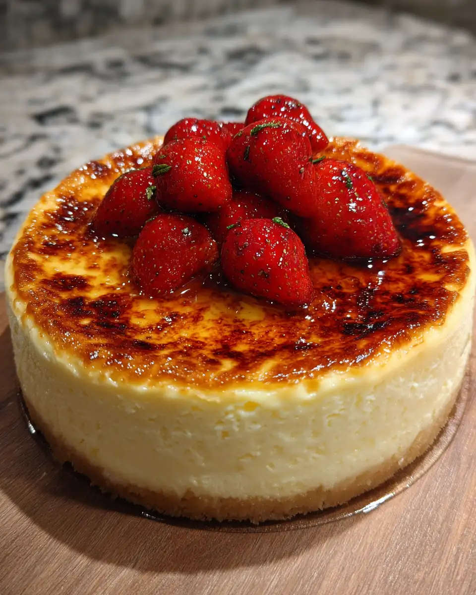Decadent Delight: Discover the Ultimate Crème Brûlée Cheesecake 6 Final dish - Decadent Delight: Discover the Ultimate Crème Brûlée Cheesecake