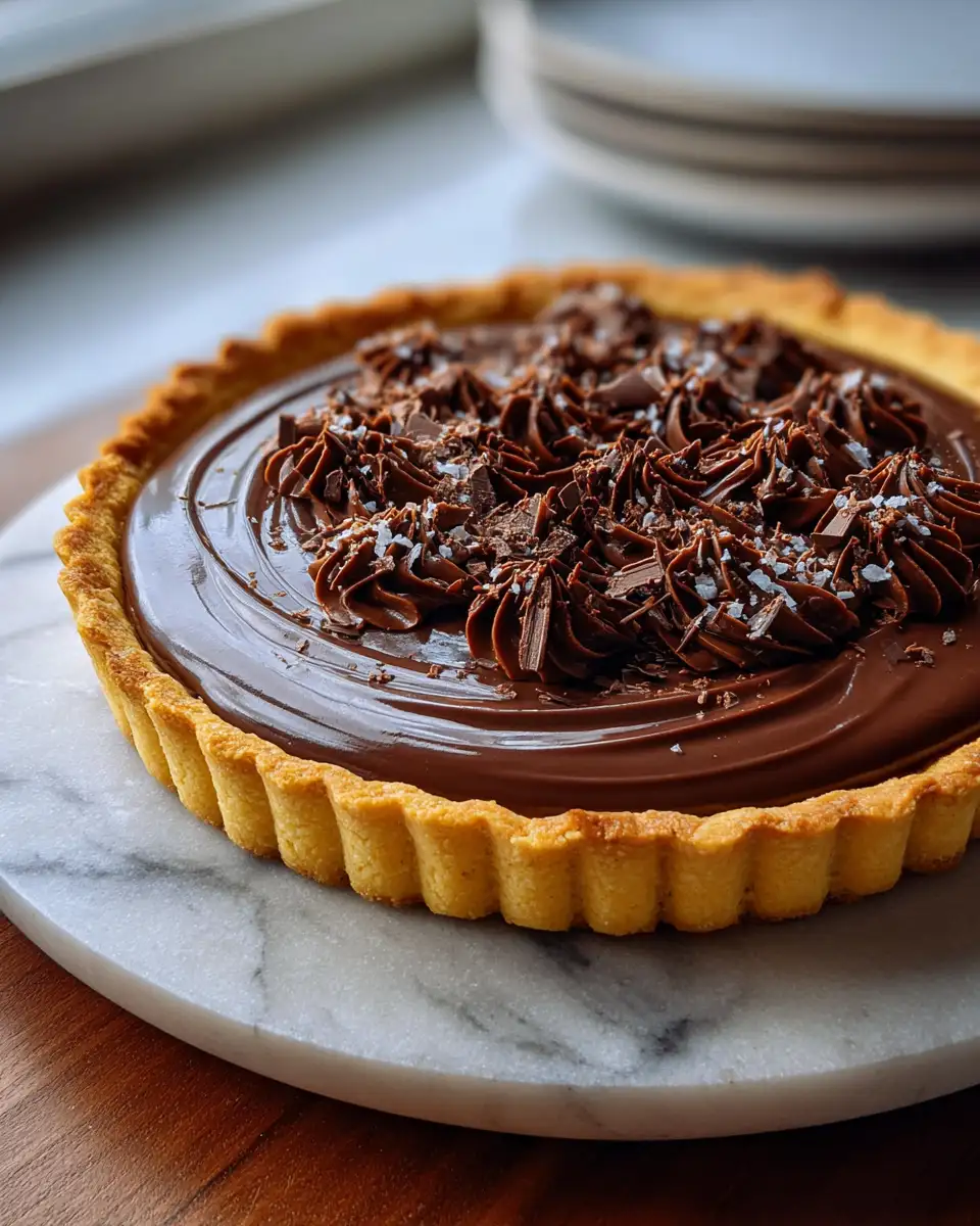 Decadent Delight: Indulge in the Dark Chocolate Pumpkin Tart Sensation 6 Final dish - Decadent Delight: Indulge in the Dark Chocolate Pumpkin Tart Sensation
