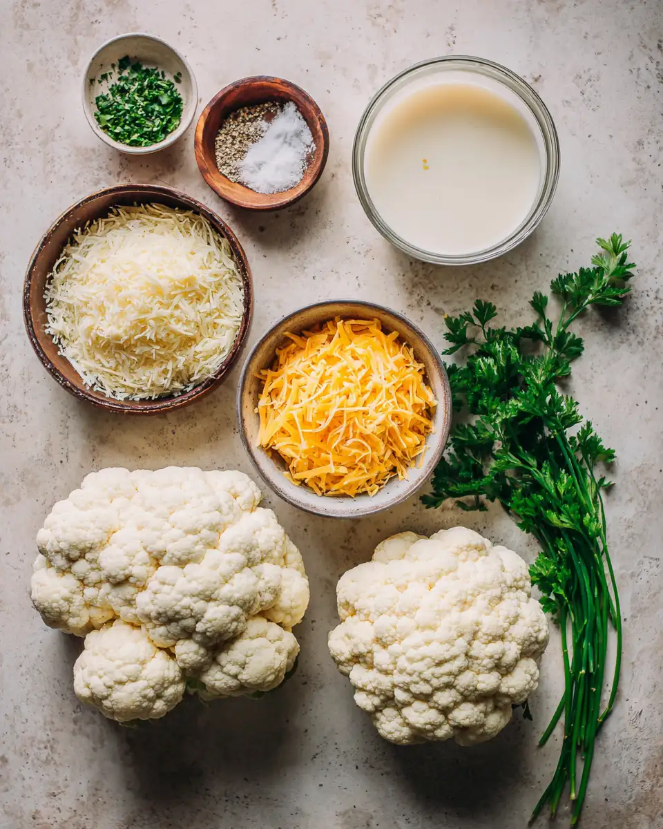 Effortlessly Delicious: Easy Cheesy Cauliflower Rice 4 Ingredients for Effortlessly Delicious: Easy Cheesy Cauliflower Rice