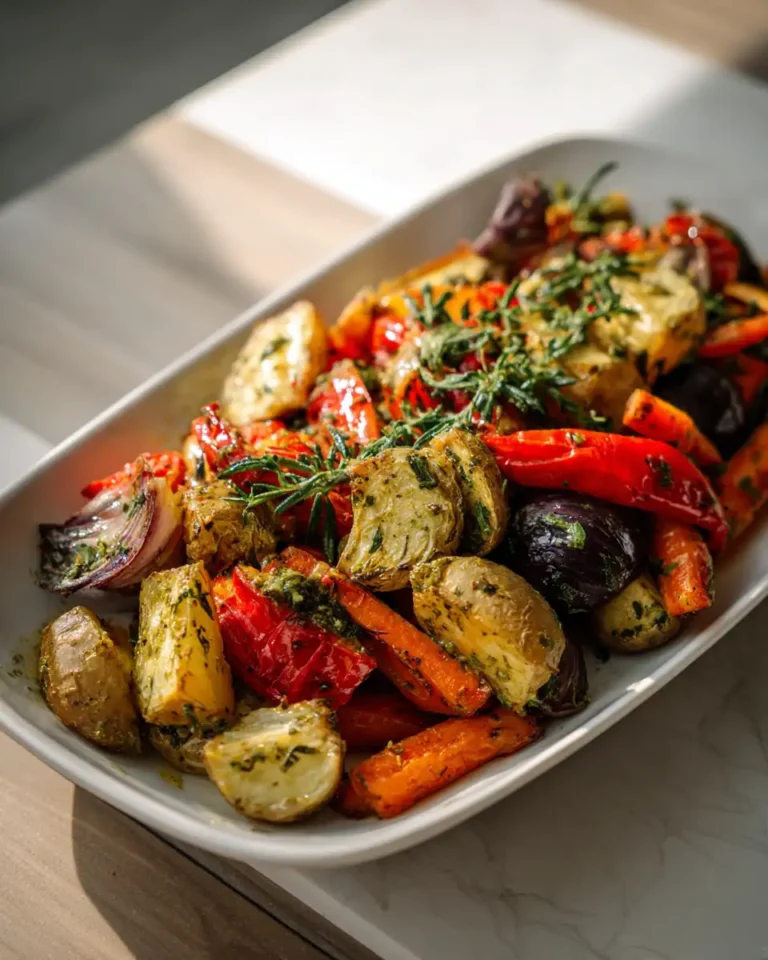 Elevate Your Dinner Game with Irresistible Garlic Herb Roasted Vegetables - Featured Image