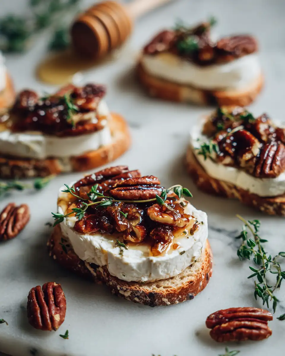 Ingredients for Heavenly Bites: Goat Cheese Appetizer with Fig Jam and Pecans