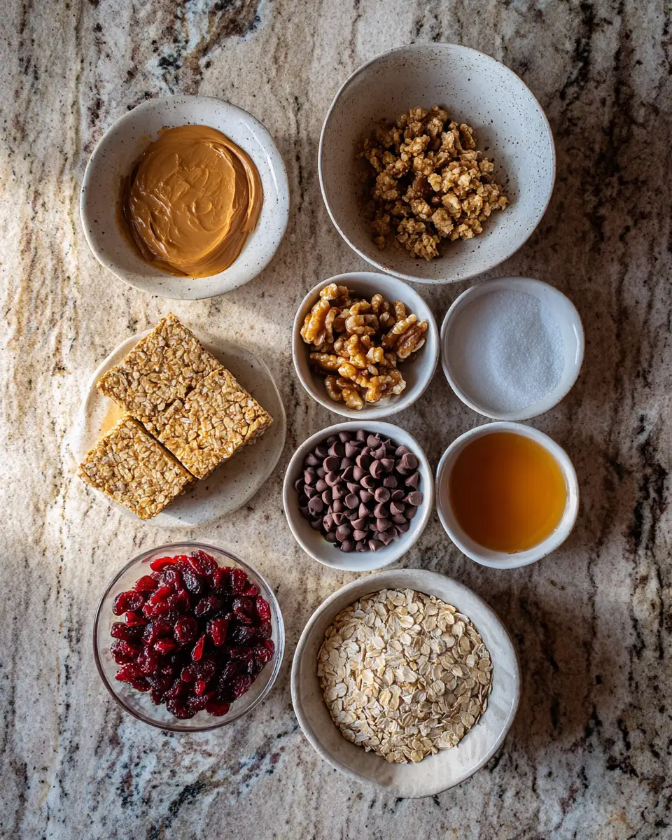 Wholesome Delight Healthy Chewy Granola Bars with Oats 4 Ingredients for Wholesome Delight Healthy Chewy Granola Bars with Oats