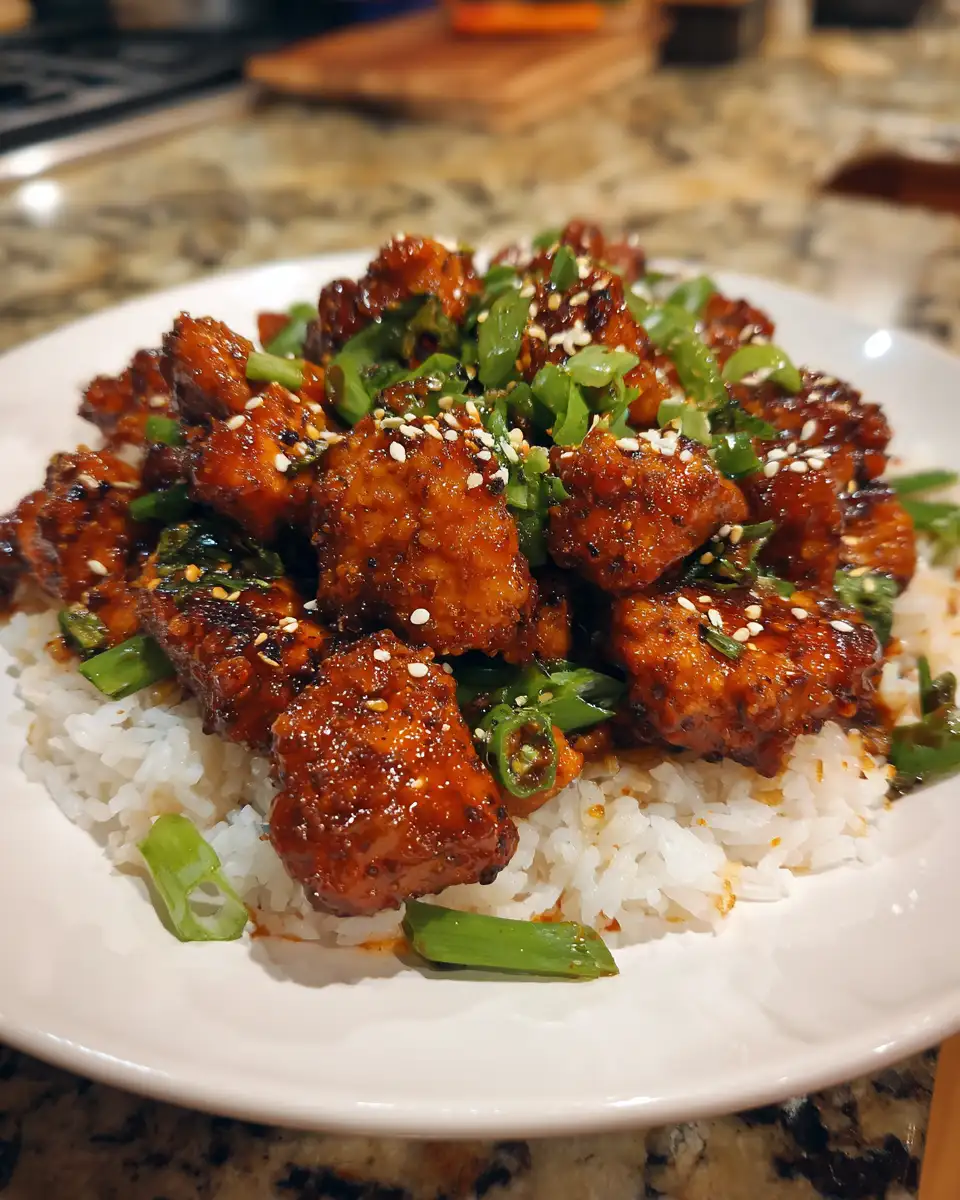 Spice Up Your Dinner with Irresistible Hoisin Sriracha Chicken 6 Final dish - Spice Up Your Dinner with Irresistible Hoisin Sriracha Chicken