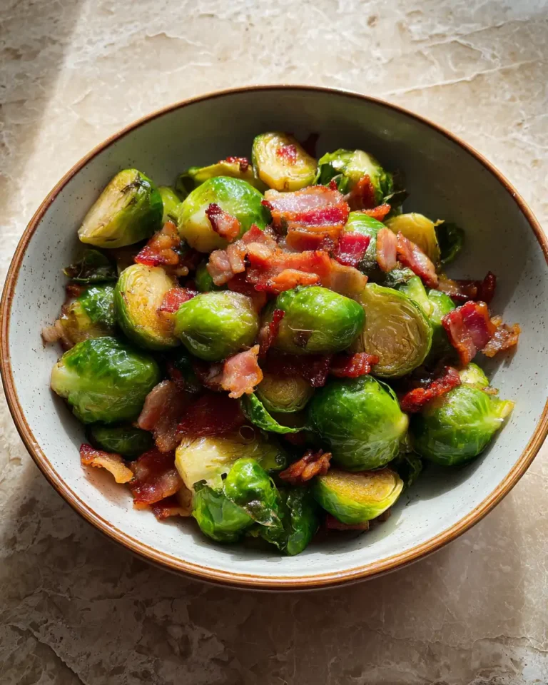 Honey Glazed Roasted Brussels Sprouts with Bacon: A Sweet and Savory Delight - Featured Image