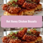Sizzling Hot Honey Chicken Biscuits: A Sweet and Spicy Delight