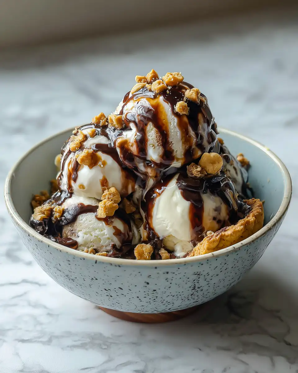 Scoop into Happiness: Crafting the Ultimate Ice Cream Sundae Bowl 6 Final dish - Scoop into Happiness: Crafting the Ultimate Ice Cream Sundae Bowl