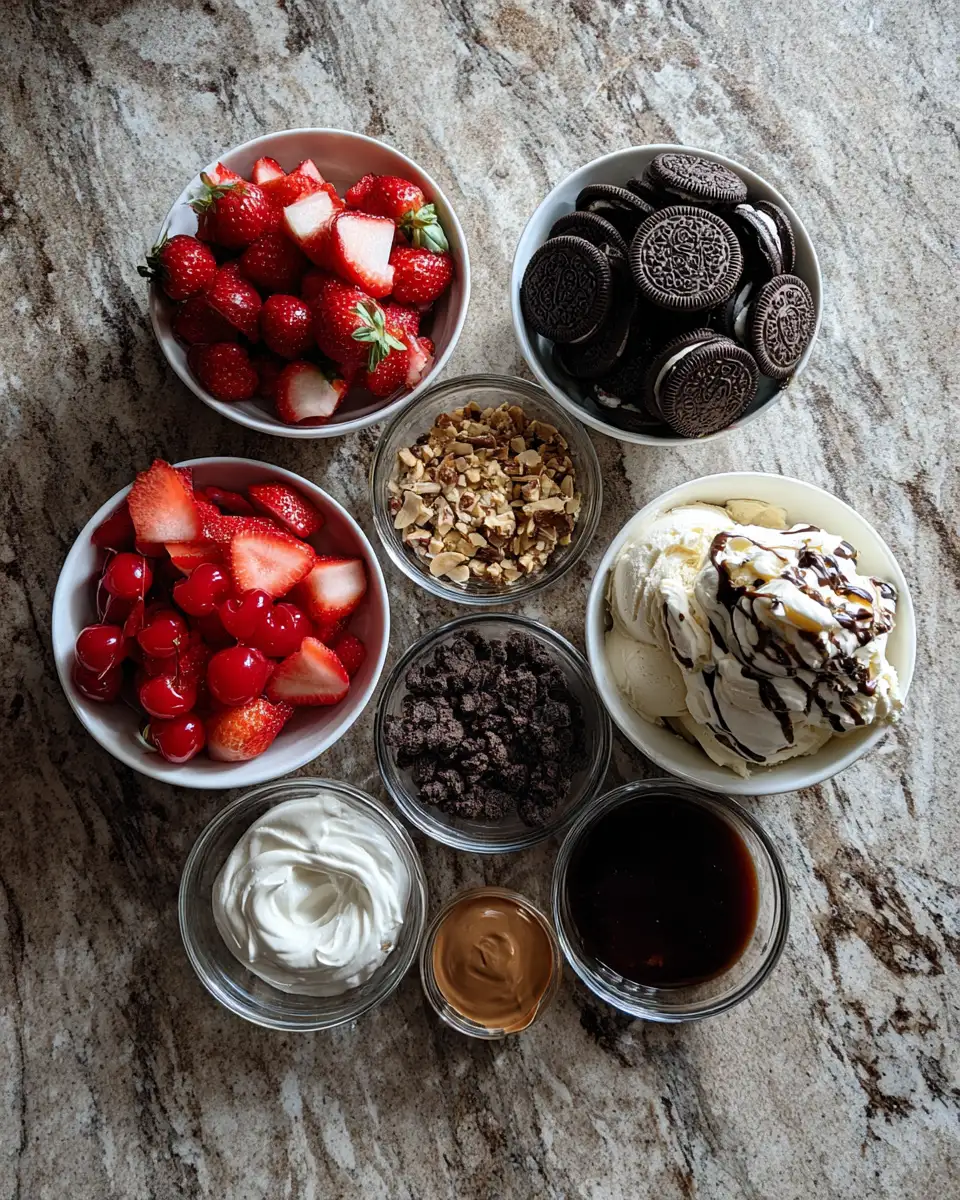 Scoop into Happiness: Crafting the Ultimate Ice Cream Sundae Bowl 4 Ingredients for Scoop into Happiness: Crafting the Ultimate Ice Cream Sundae Bowl