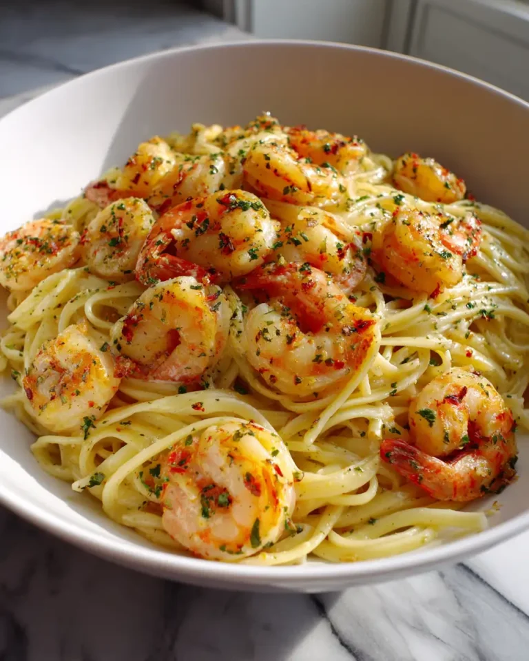 Irresistibly Delicious: Creamy Garlic Butter Shrimp Pasta Bliss - Featured Image