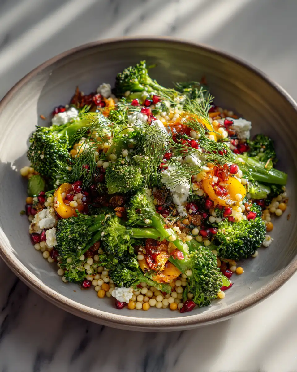 Final dish - Vibrant Flavors: Israeli Couscous Salad with Broccoli Delight