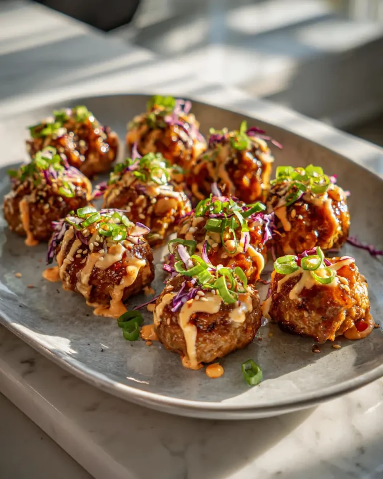 Korean Meatballs with Spicy Mayo: A Flavorful Fusion Adventure - Featured Image