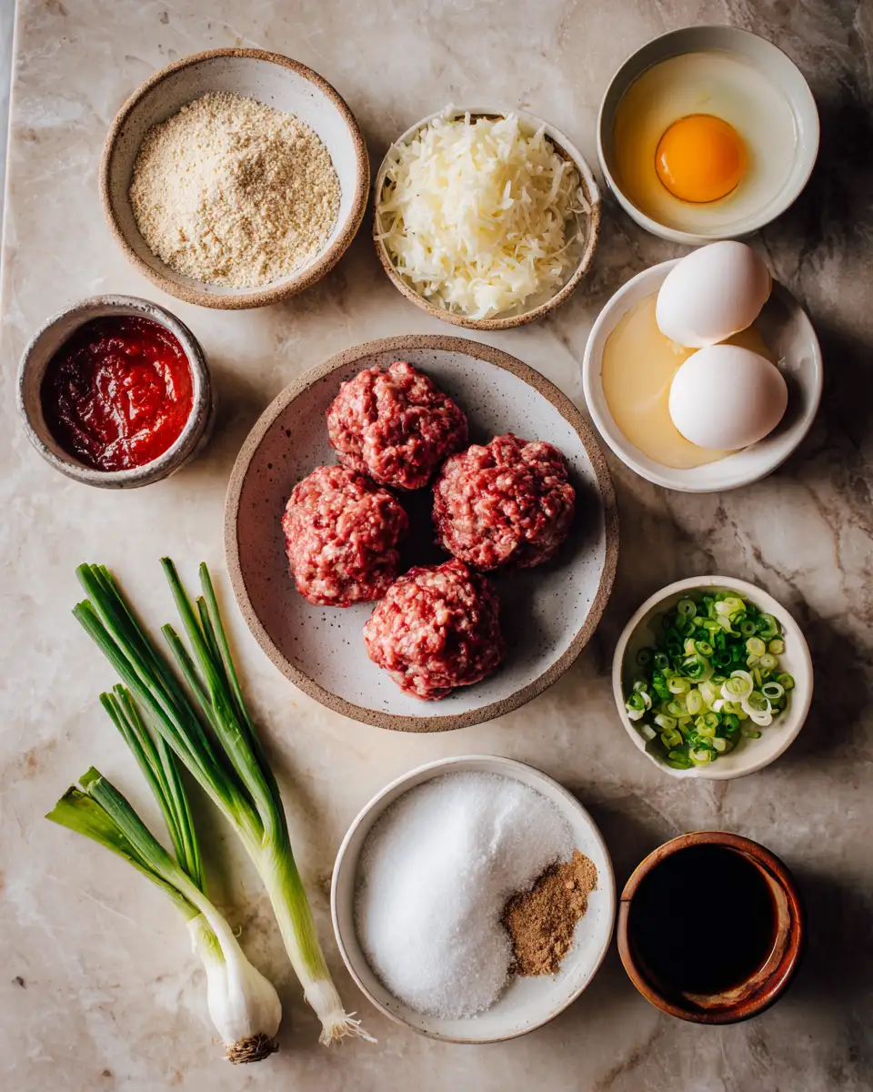 Korean Meatballs with Spicy Mayo: A Flavorful Fusion Adventure 4 Ingredients for Korean Meatballs with Spicy Mayo: A Flavorful Fusion Adventure