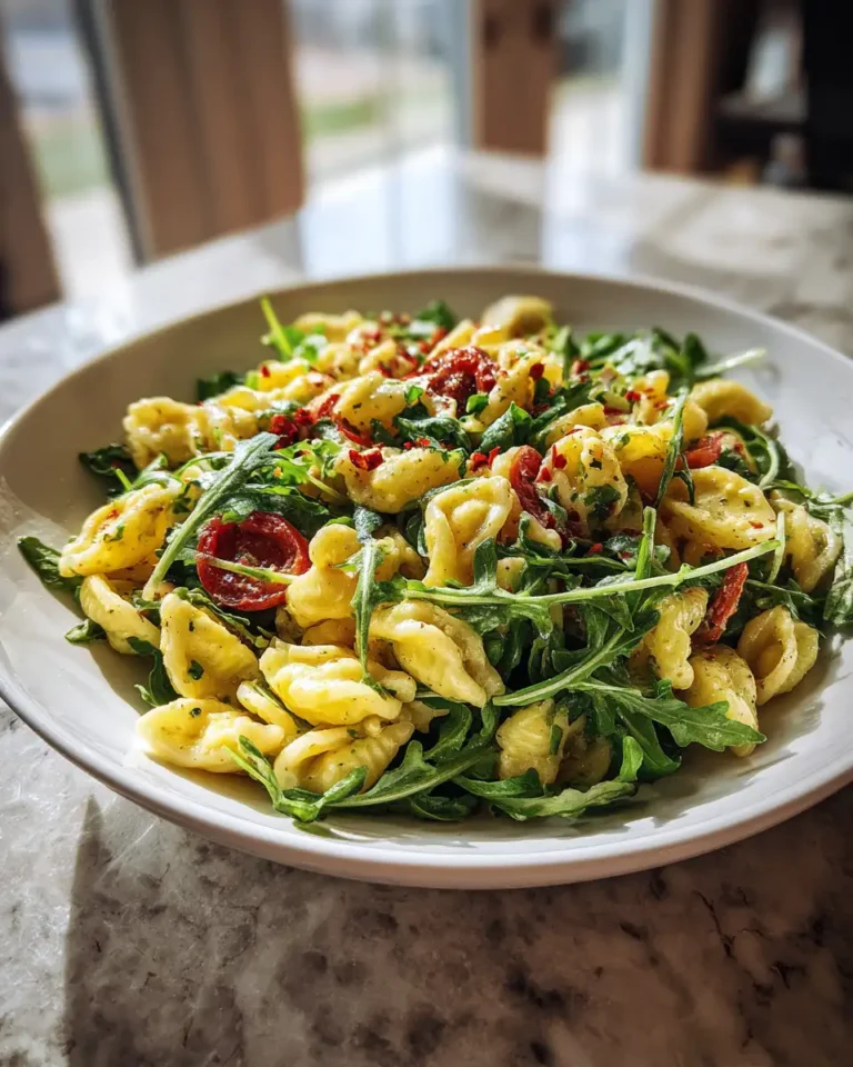Zesty Lemon Arugula Pasta Salad Delight - Featured Image