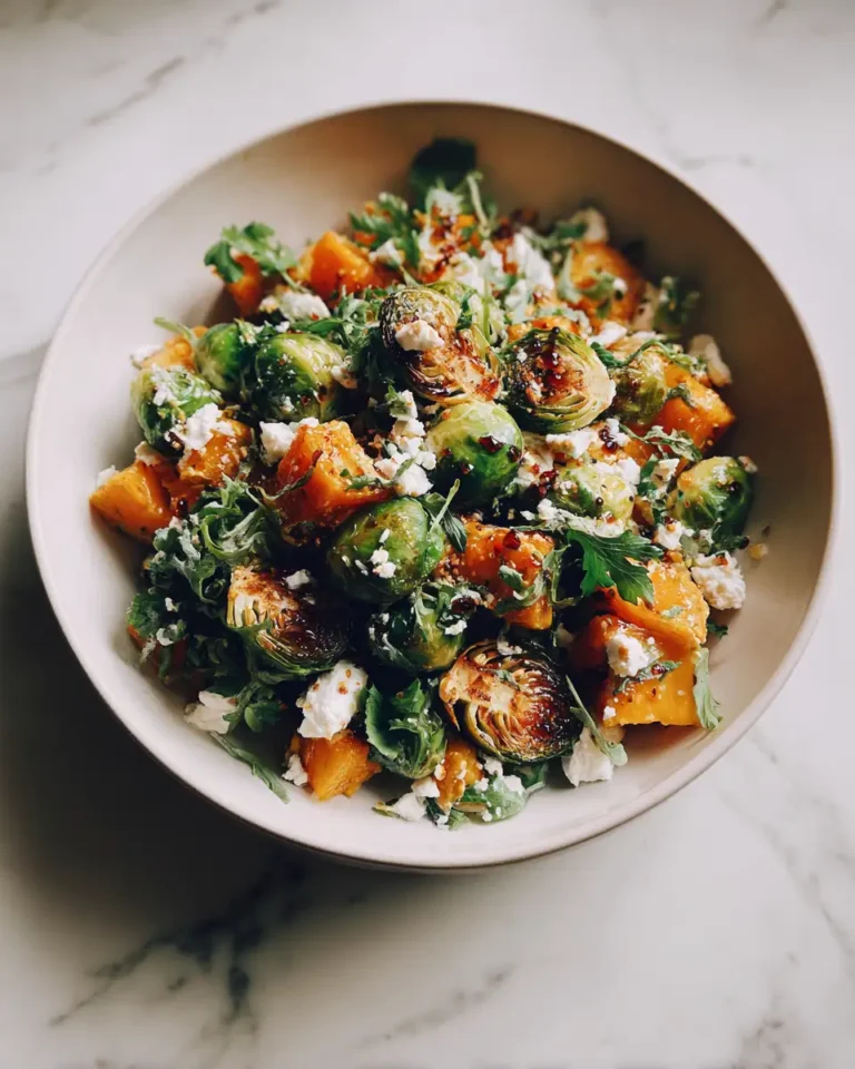 Maple Glazed Magic A Delectable Brussels Sprouts and Butternut Squash Salad - Featured Image