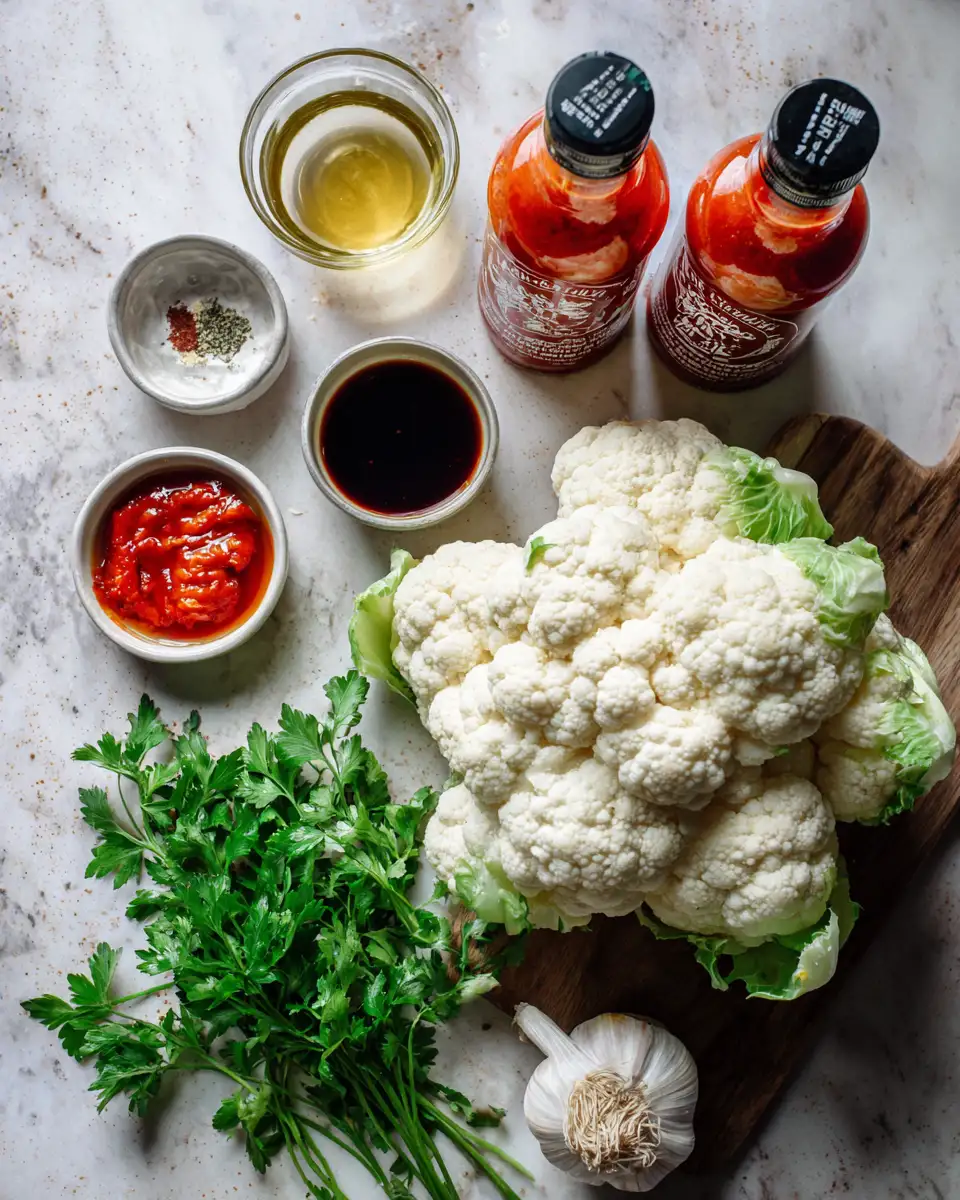 Sweet Heat Delight Maple Sriracha Cauliflower Takes Center Stage 4 Ingredients for Sweet Heat Delight Maple Sriracha Cauliflower Takes Center Stage