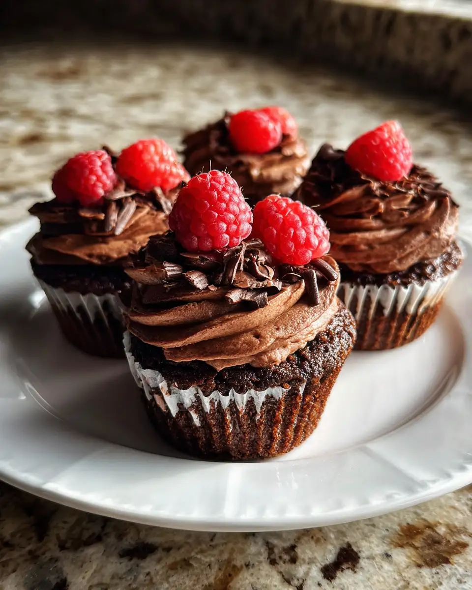 Final dish - Indulge in Bliss: Molten Raspberry Chocolate Cupcakes Delight
