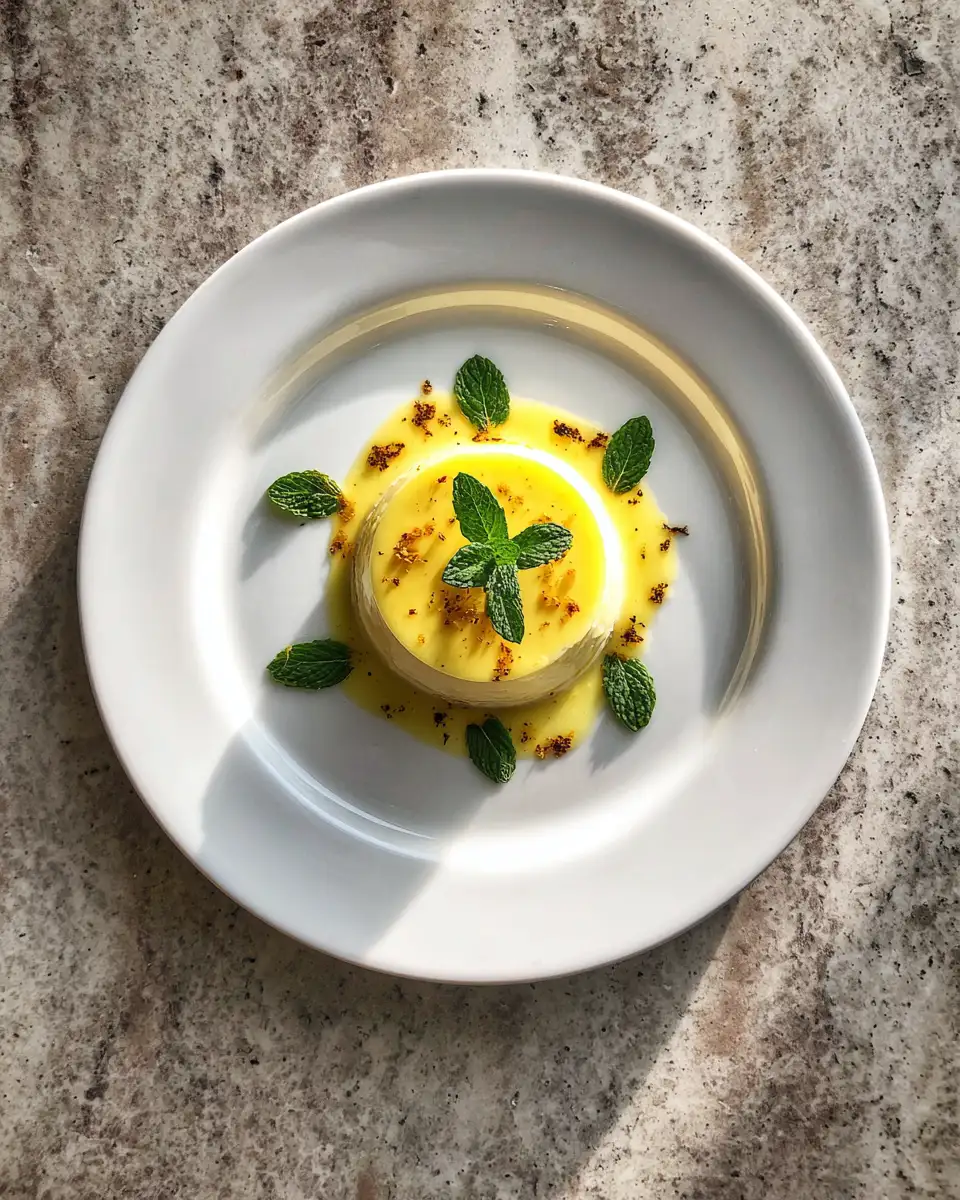 Final dish - Zesty Elegance: Discover the Refreshing Delight of Mousse Citron Menthe