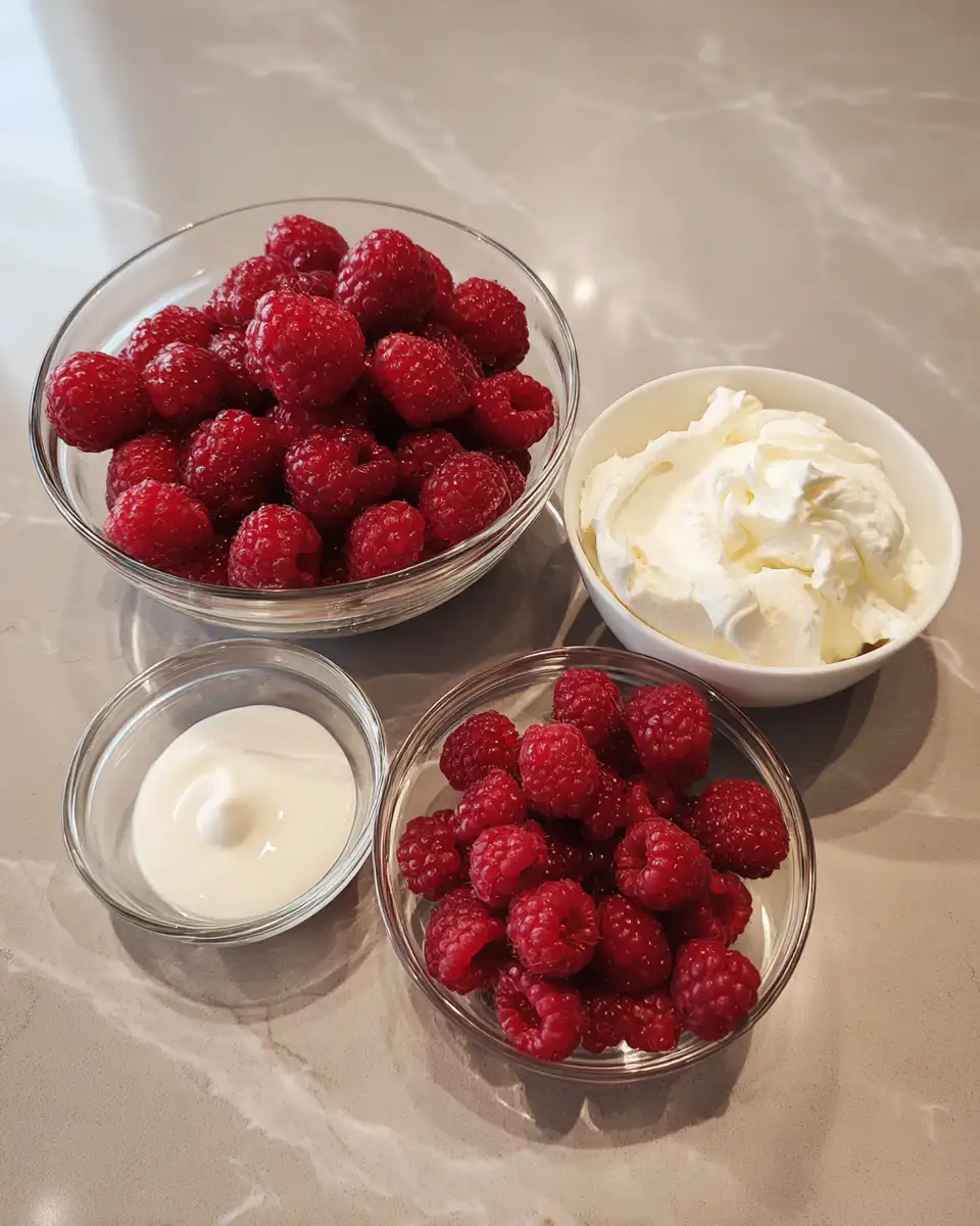 Ingredients for Decadent Delight: Mousse Framboises Mascarpone Magic