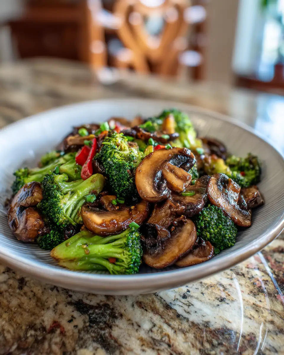 Final dish - Savor the Flavor: Quick and Easy Mushroom and Broccoli Stir-Fry