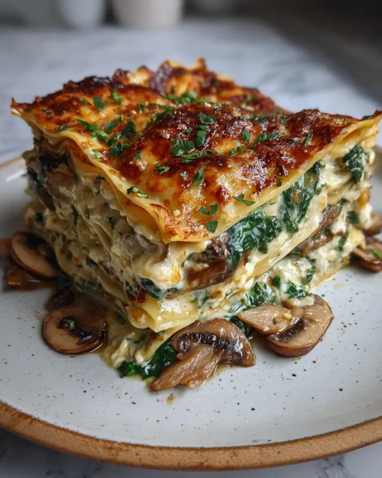 Layered Delights Discover the Ultimate Mushroom and Spinach Lasagna - Featured Image