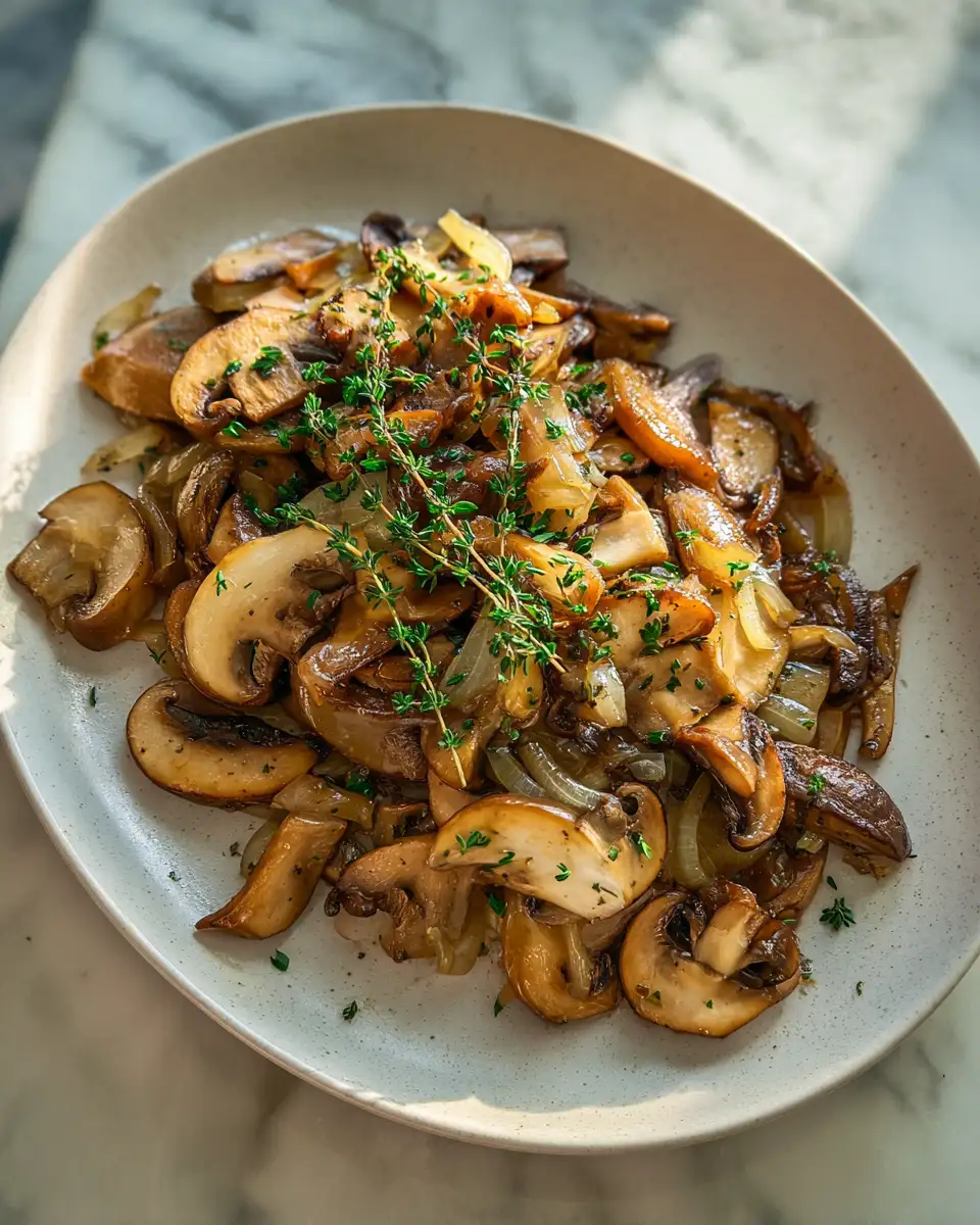 Final dish - Savor the Magic of Mushrooms and Caramelized Onions