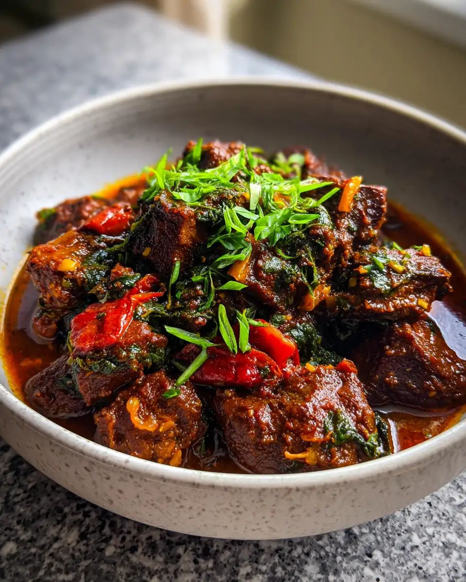 Savory Sensations: Dive into the Rich Flavors of Nigerian Beef Stew 6 Final dish - Savory Sensations: Dive into the Rich Flavors of Nigerian Beef Stew