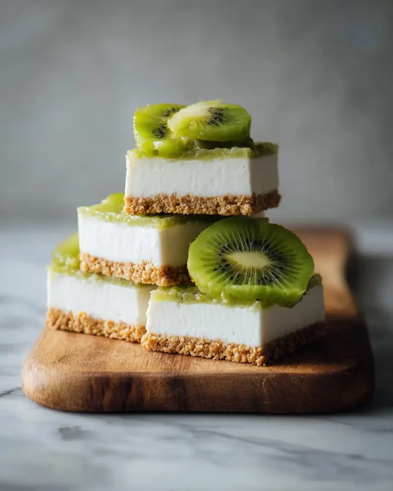 Irresistible No Bake Kiwi Cheesecake Bars: A Sweet Slice of Paradise - Featured Image