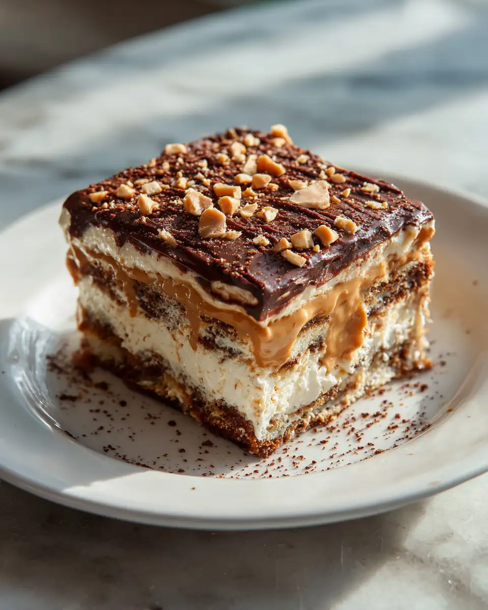 Decadent Layers: Dive into the World of Peanut Butter Lasagna 6 Final dish - Decadent Layers: Dive into the World of Peanut Butter Lasagna