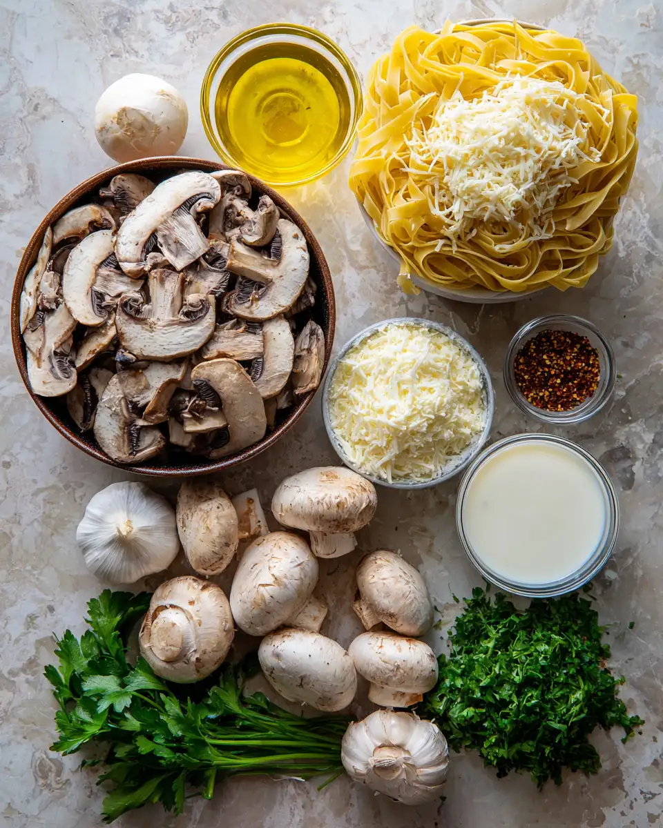 Portobello Mushroom Pasta: A Savory Twist to Your Weeknight Dinner 4 Ingredients for Portobello Mushroom Pasta: A Savory Twist to Your Weeknight Dinner
