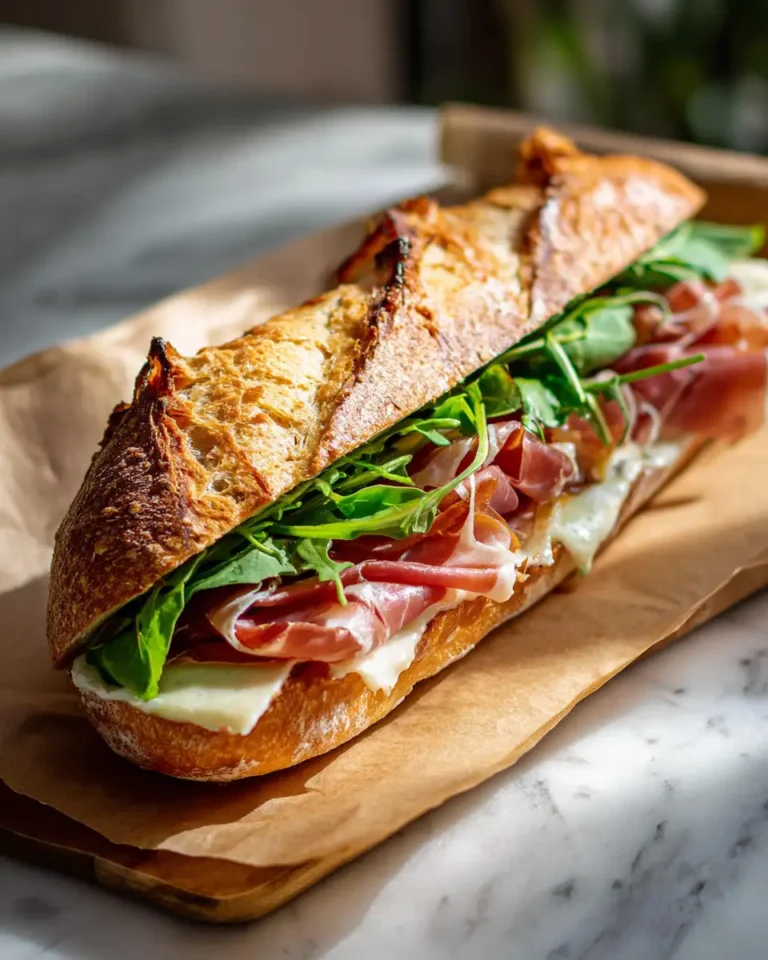 Sweet Meets Savory: The Ultimate Prosciutto and Honey Brie Baguette Sandwich - Featured Image
