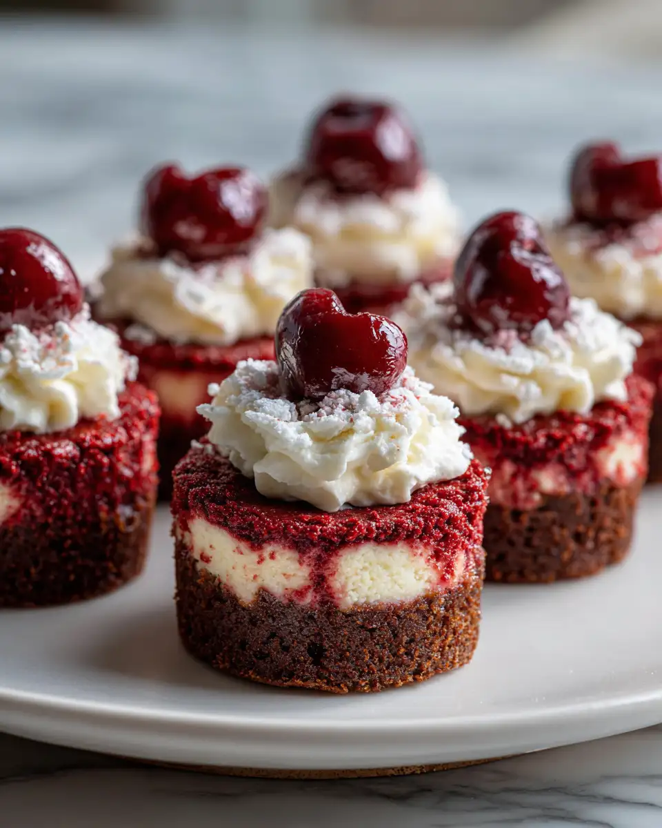 Final dish - Divine Red Velvet Cheesecake Brownie Bites: A Sweet Symphony of Flavors