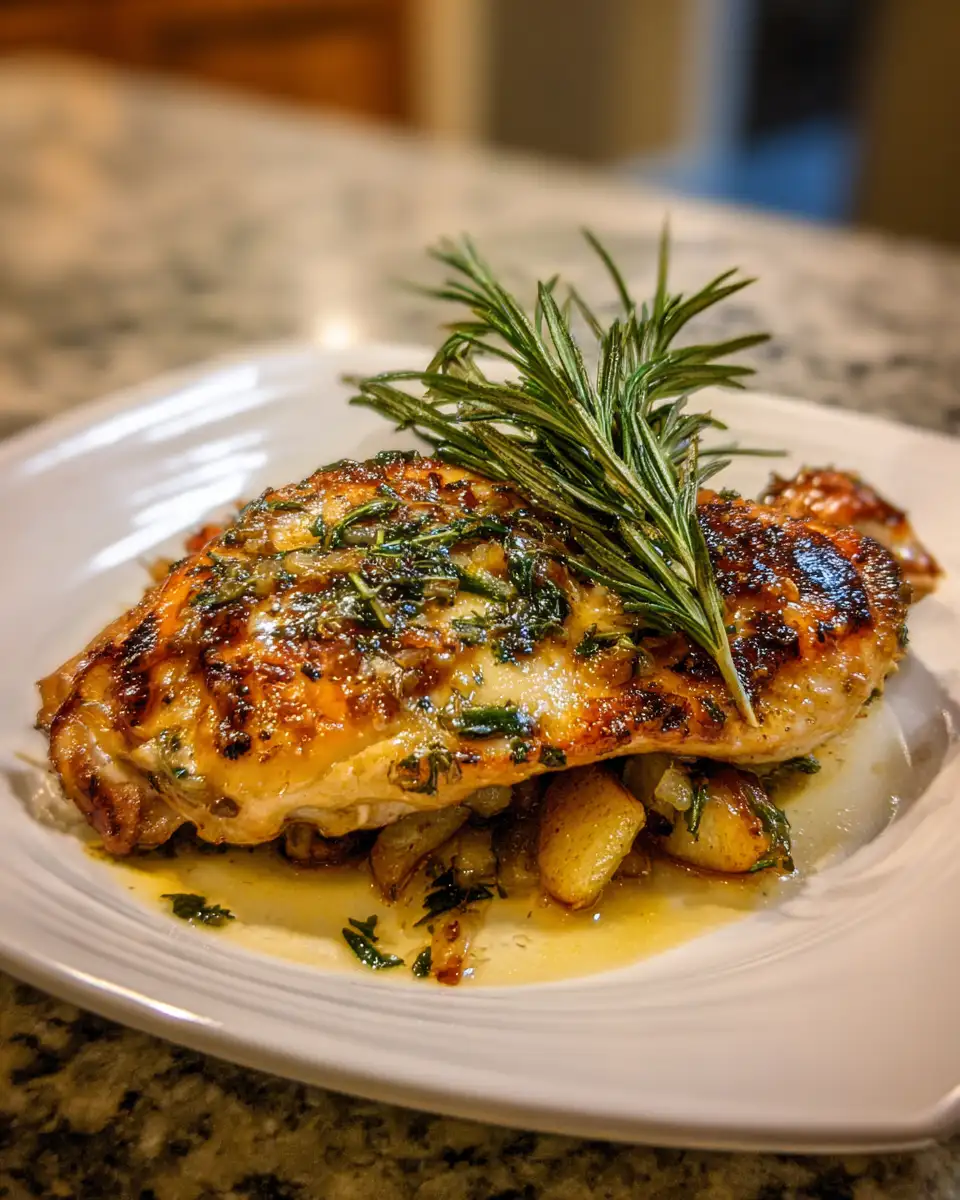 Final dish - Savor the Season with Rosemary Apple Cider Chicken Delight