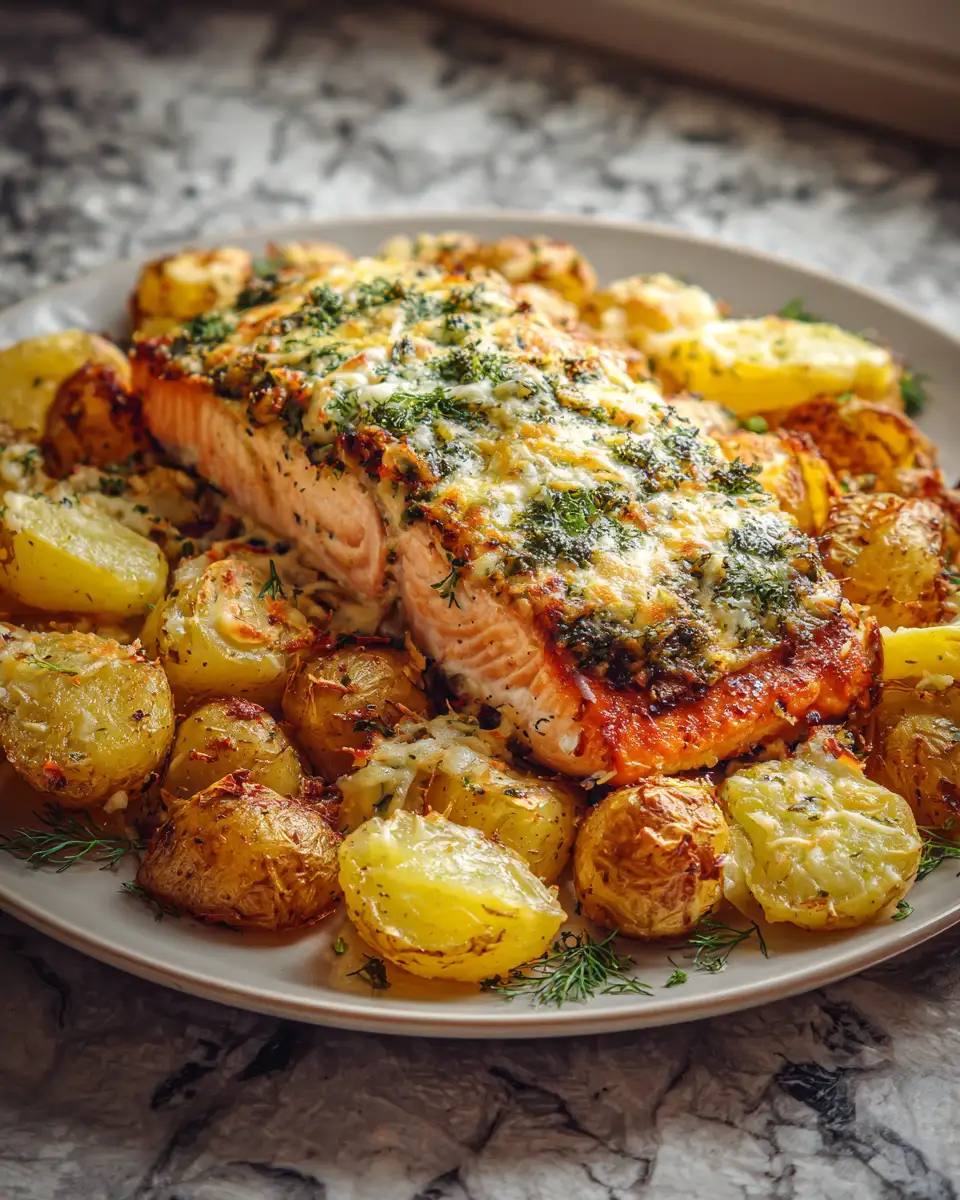 Final dish - Savory Salmon and Potato Bake: A Comfort Food Classic
