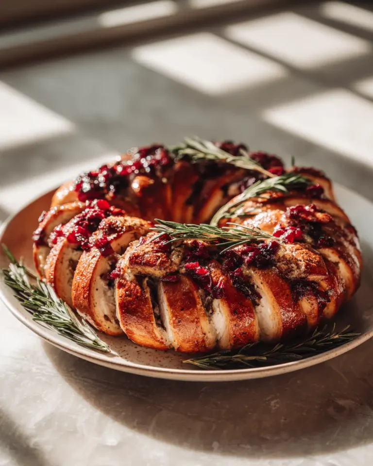 Deliciously Festive: Savory Turkey and Cranberry Crescent Ring - Featured Image