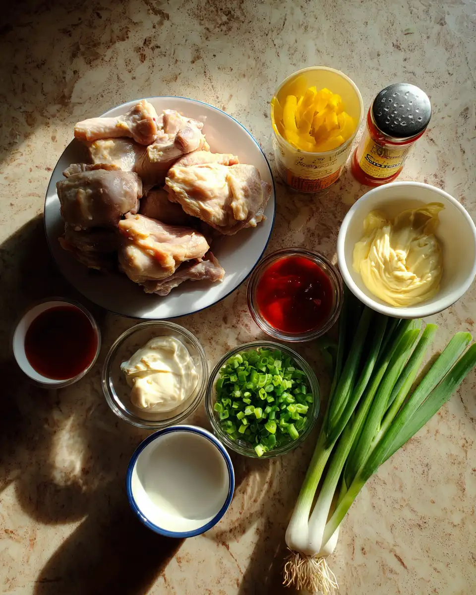 Ingredients for Sizzle and Spice: Skillet Bang Bang Chicken Thighs Unleashed