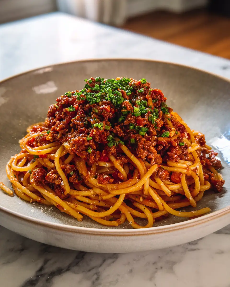 Final dish - Savor the Flavor: Ultimate Spaghetti Bolognese Recipe Revealed