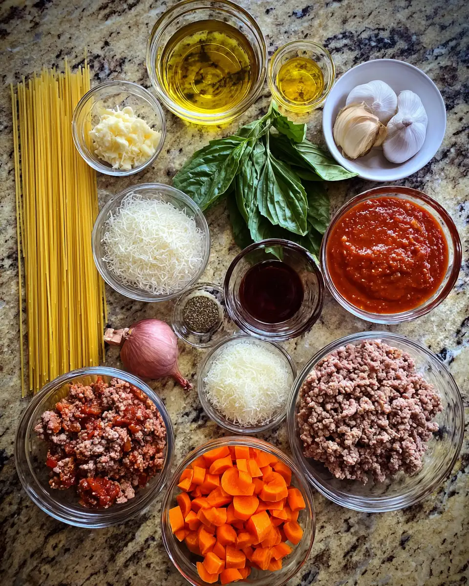 Ingredients for Savor the Flavor: Ultimate Spaghetti Bolognese Recipe Revealed
